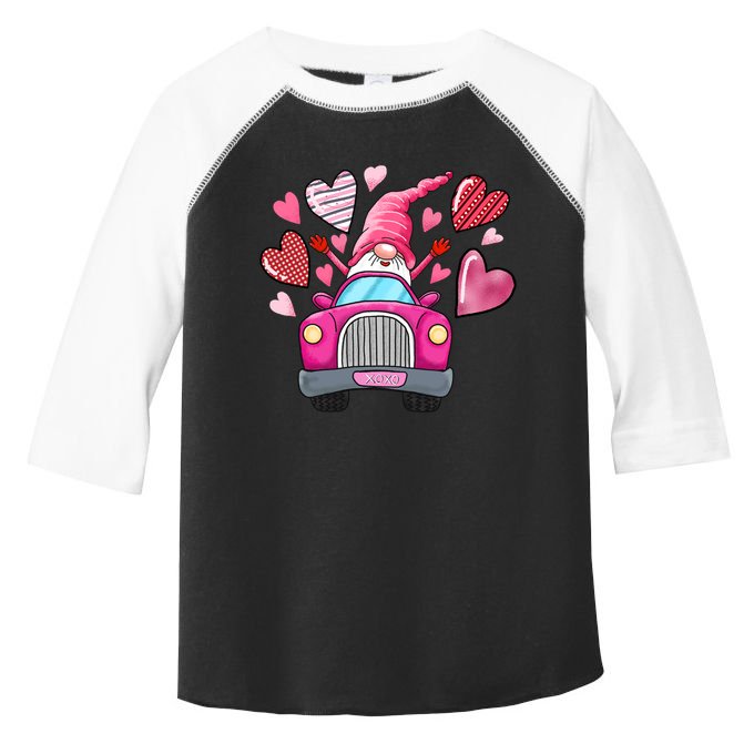 Valentines Day Gnome Heart Truck Toddler Fine Jersey T-Shirt