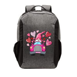 Valentines Day Gnome Heart Truck Vector Backpack