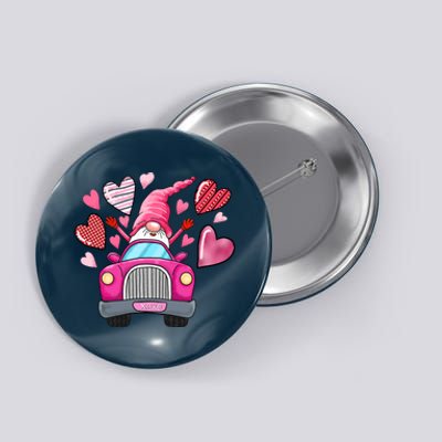 Valentines Day Gnome Heart Truck Button