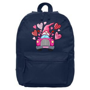 Valentines Day Gnome Heart Truck 16 in Basic Backpack