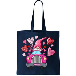 Valentines Day Gnome Heart Truck Tote Bag