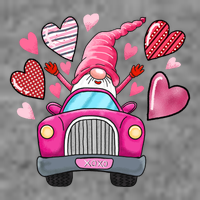 Valentines Day Gnome Heart Truck T-Shirt