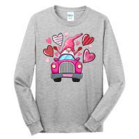 Valentines Day Gnome Heart Truck Tall Long Sleeve T-Shirt