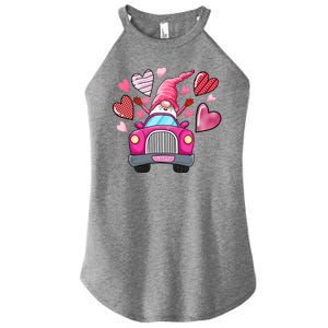 Valentines Day Gnome Heart Truck Women's Perfect Tri Rocker Tank