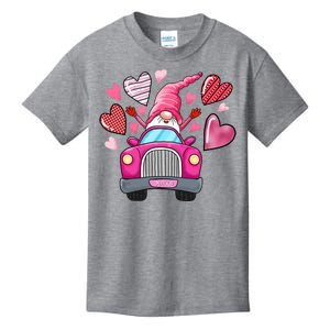 Valentines Day Gnome Heart Truck Kids T-Shirt