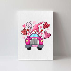 Valentines Day Gnome Heart Truck Canvas