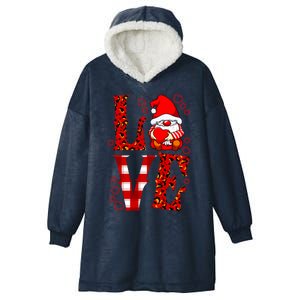 Valentines Day Gnome Love Funny Great Gift Hooded Wearable Blanket