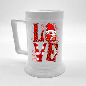 Valentines Day Gnome Love Funny Great Gift Beer Stein