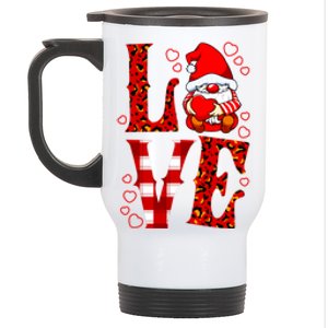 Valentines Day Gnome Love Funny Great Gift Stainless Steel Travel Mug