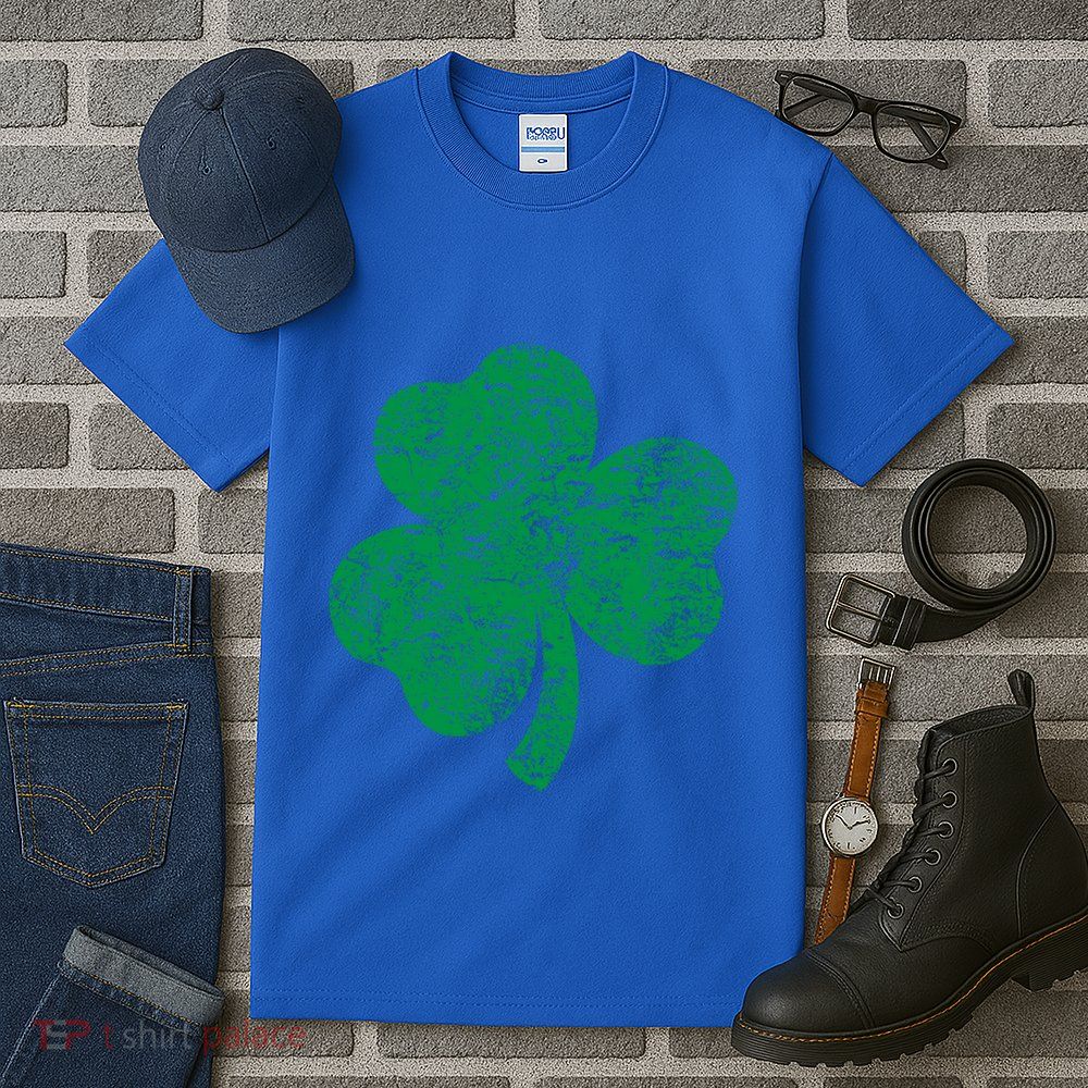Vintage Distressed Green Shamrock Clover St PatrickS Day Cool Gift Tall T-Shirt