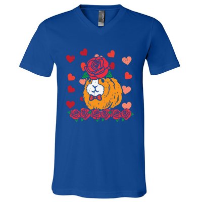 Valentines Day Guinea Pig Cute Pet Gift V-Neck T-Shirt