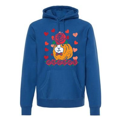 Valentines Day Guinea Pig Cute Pet Gift Premium Hoodie