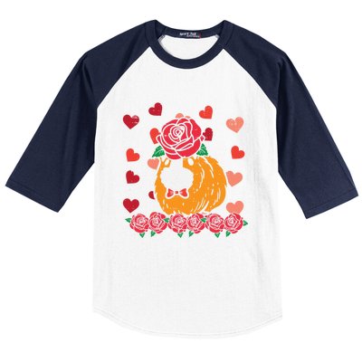 Valentines Day Guinea Pig Cute Pet Gift Baseball Sleeve Shirt