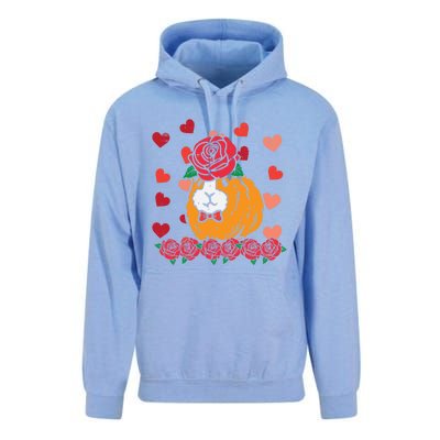 Valentines Day Guinea Pig Cute Pet Gift Unisex Surf Hoodie