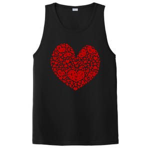 Valentines Day Gift Red Hearts Cute Vgiftday Love Couple Gift PosiCharge Competitor Tank