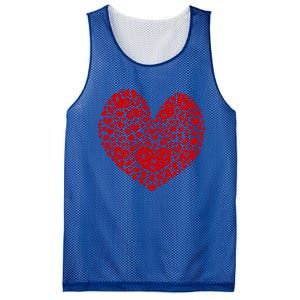 Valentines Day Gift Red Hearts Cute Vgiftday Love Couple Gift Mesh Reversible Basketball Jersey Tank