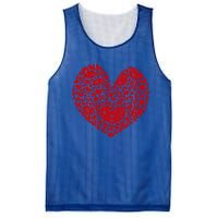 Valentines Day Gift Red Hearts Cute Vgiftday Love Couple Gift Mesh Reversible Basketball Jersey Tank