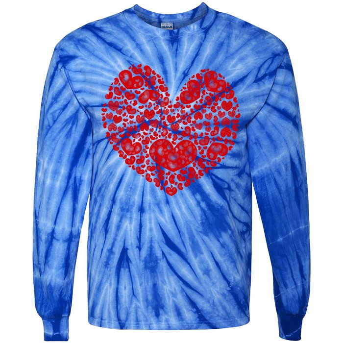 Valentines Day Gift Red Hearts Cute Vgiftday Love Couple Gift Tie-Dye Long Sleeve Shirt