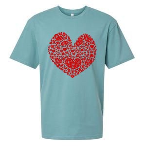 Valentines Day Gift Red Hearts Cute Vgiftday Love Couple Gift Sueded Cloud Jersey T-Shirt