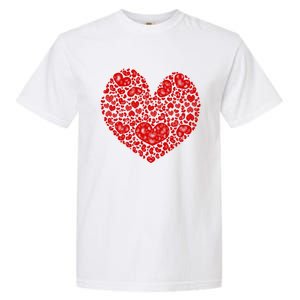 Valentines Day Gift Red Hearts Cute Vgiftday Love Couple Gift Garment-Dyed Heavyweight T-Shirt