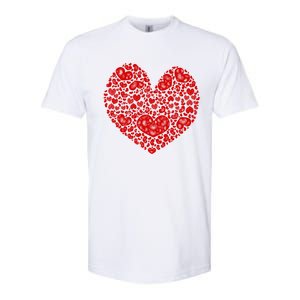 Valentines Day Gift Red Hearts Cute Vgiftday Love Couple Gift Softstyle CVC T-Shirt