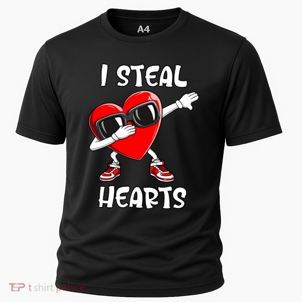 Valentines Day Gift Love Dabbing Heart Cool Gift Performance Shirt