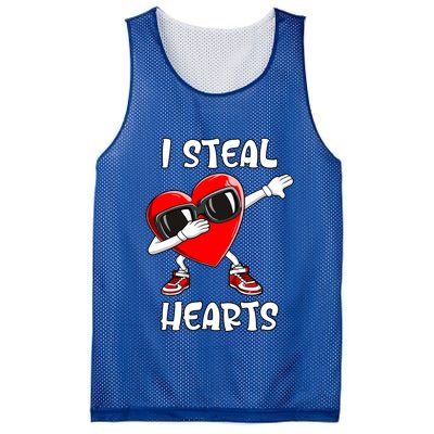 Valentines Day Gift Love Dabbing Heart Cool Gift Mesh Reversible Basketball Jersey Tank