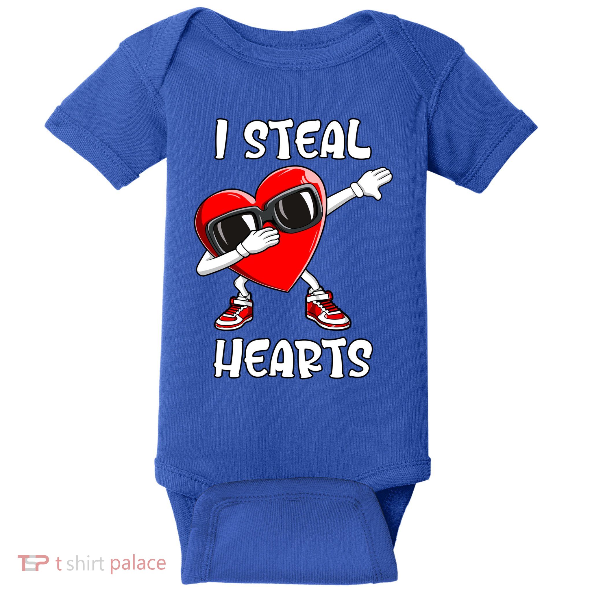 Valentines Day Gift Love Dabbing Heart Cool Gift Baby Bodysuit