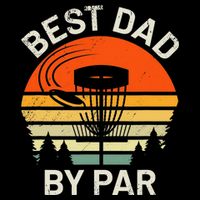 Vintage Disc Golf Dad Gift Best Dad By Par Disk Golf Backpack