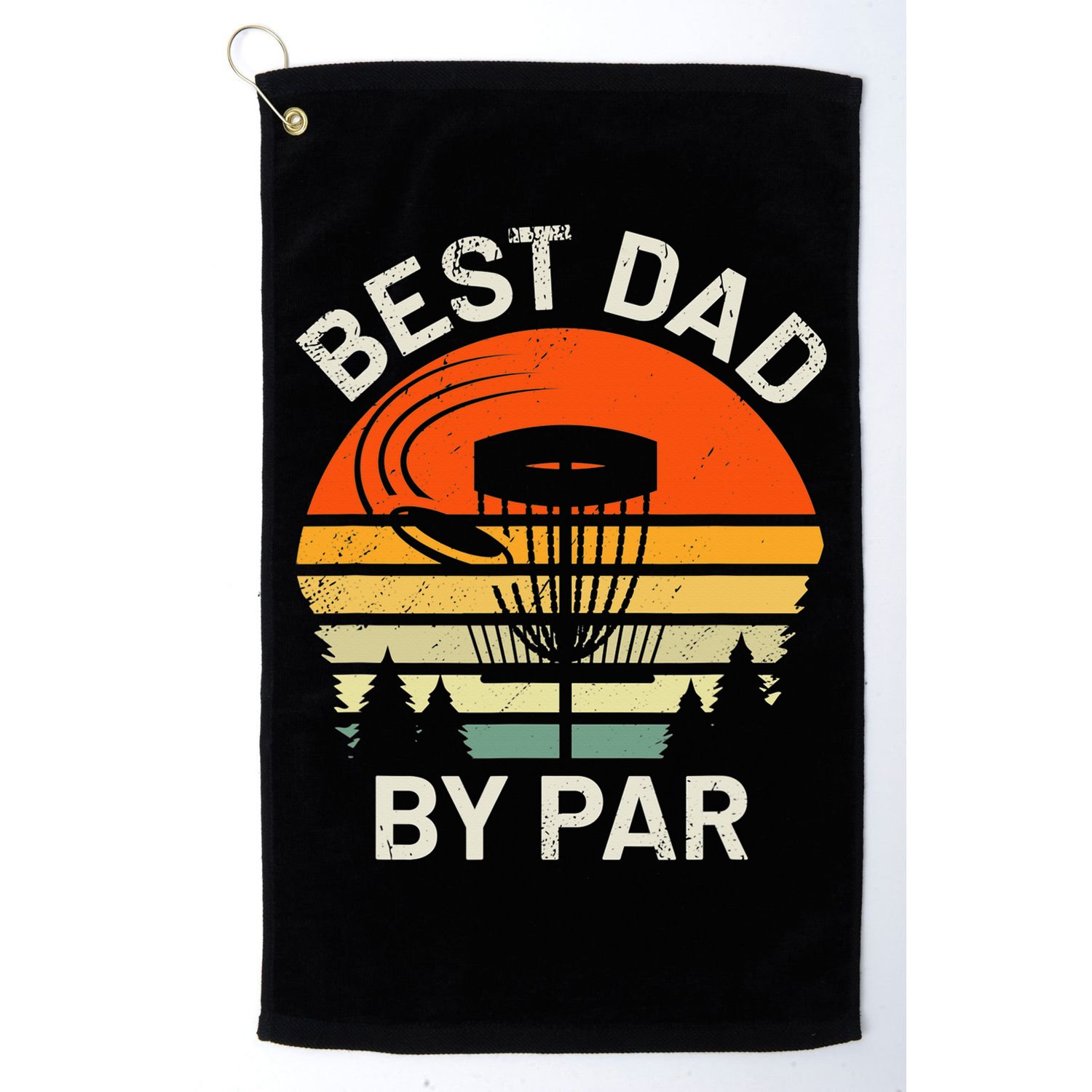 Vintage Disc Golf Dad Gift Best Dad By Par Disk Golf Golf Towel