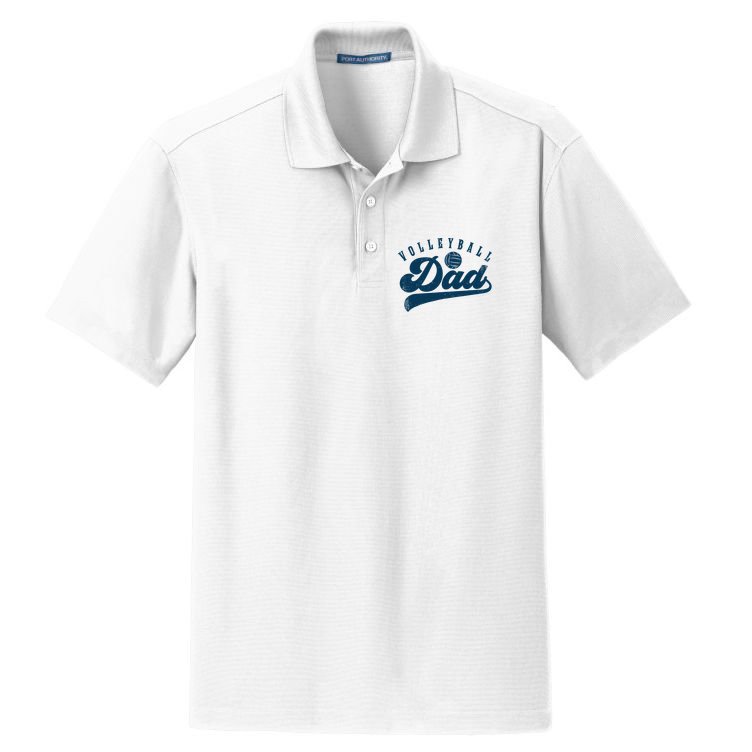 Volleyball Dad Gifts Daddy Father's Day Dry Zone Grid Polo
