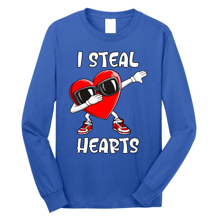 Valentines Day Gift Love Dabbing Heart Meaningful Gift Long Sleeve Shirt