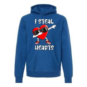 Valentines Day Gift Love Dabbing Heart Meaningful Gift Premium Hoodie