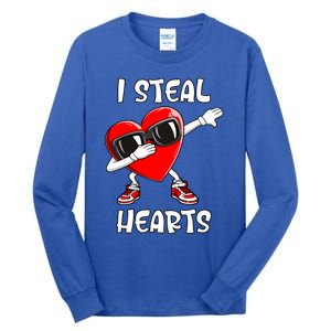 Valentines Day Gift Love Dabbing Heart Meaningful Gift Tall Long Sleeve T-Shirt