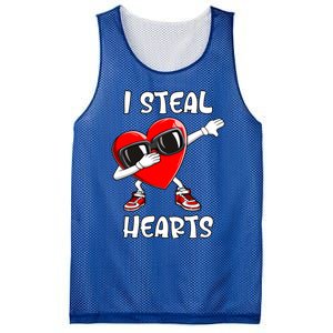 Valentines Day Gift Love Dabbing Heart Meaningful Gift Mesh Reversible Basketball Jersey Tank