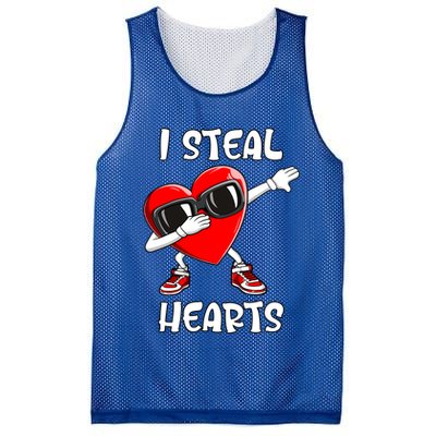 Valentines Day Gift Love Dabbing Heart Meaningful Gift Mesh Reversible Basketball Jersey Tank