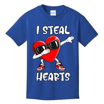 Valentines Day Gift Love Dabbing Heart Meaningful Gift Kids T-Shirt