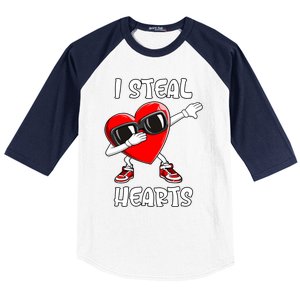 Valentines Day Gift Love Dabbing Heart Meaningful Gift Baseball Sleeve Shirt