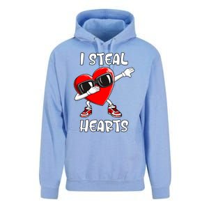 Valentines Day Gift Love Dabbing Heart Meaningful Gift Unisex Surf Hoodie