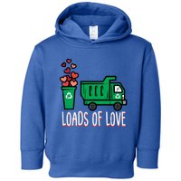 Valentines Day Garbage Truck Loads Of Love Gift Toddler Hoodie