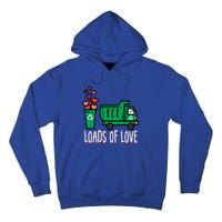 Valentines Day Garbage Truck Loads Of Love Gift Tall Hoodie