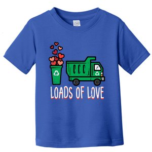 Valentines Day Garbage Truck Loads Of Love Gift Toddler T-Shirt