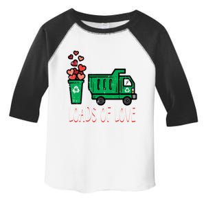 Valentines Day Garbage Truck Loads Of Love Gift Toddler Fine Jersey T-Shirt