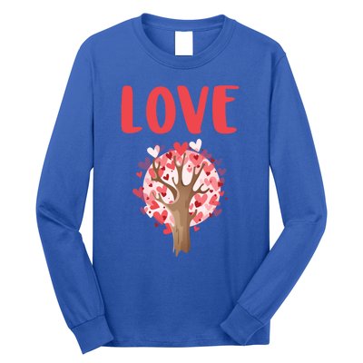 Valentines Day Gift Love Tree Heart Valentines Funny Gift Long Sleeve Shirt