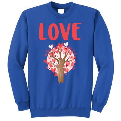 Valentines Day Gift Love Tree Heart Valentines Funny Gift Sweatshirt