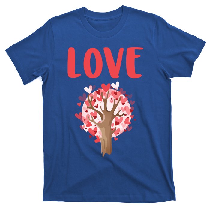 Valentines Day Gift Love Tree Heart Valentines Funny Gift T-Shirt