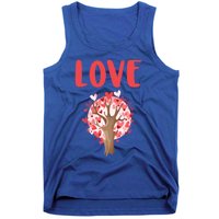 Valentines Day Gift Love Tree Heart Valentines Funny Gift Tank Top