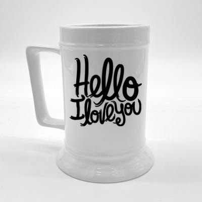 Valentine's Day Gift Meaningful Gift Hello I Love You Gift Beer Stein