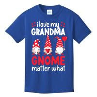 Valentines Day Grandma Love Gnomes Red Heart Funny Cool Gift Kids T-Shirt