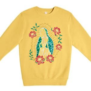 Virgen De Guadalupe Premium Crewneck Sweatshirt